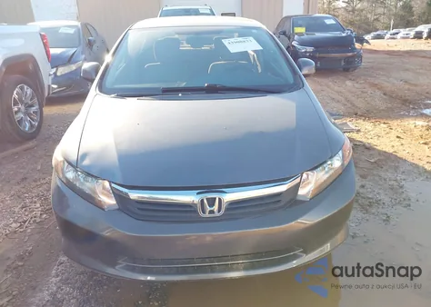 2012 Honda Civic Lx из США, поврежденный, VIN 19XFB2F54CE383407